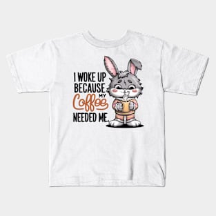 Coffee Bunny Kids T-Shirt